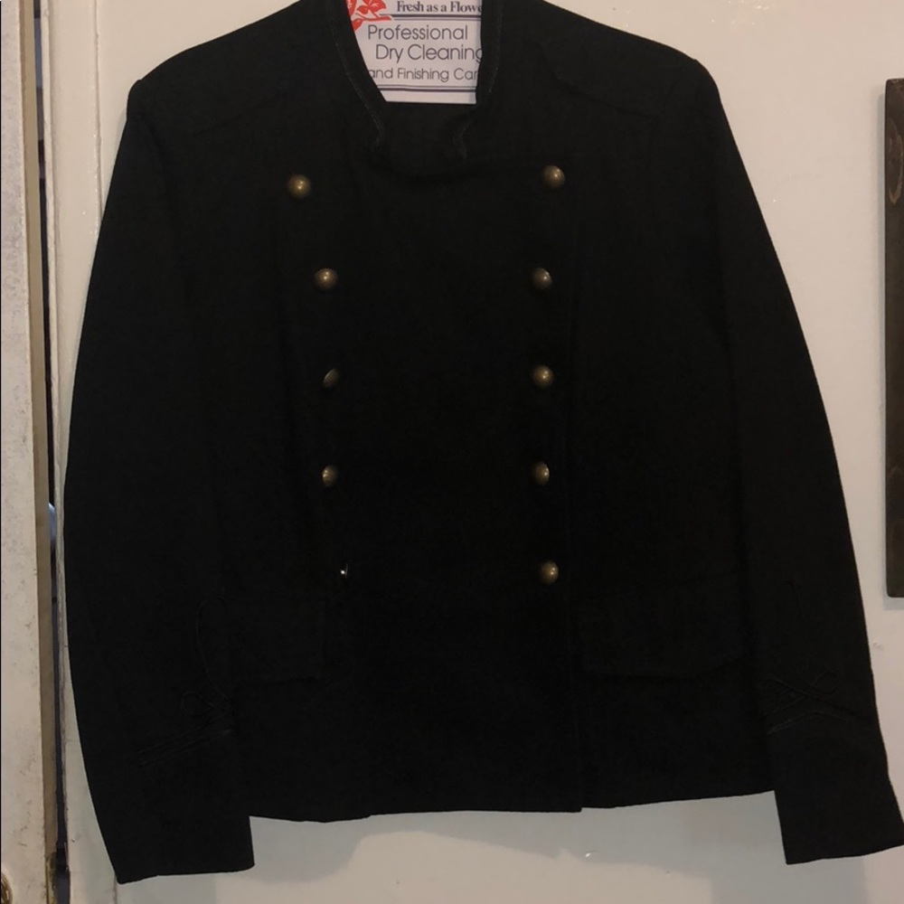 Military style coat 2x